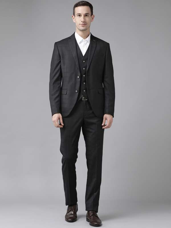 Check Formal Trousers In Navy B95 Norm