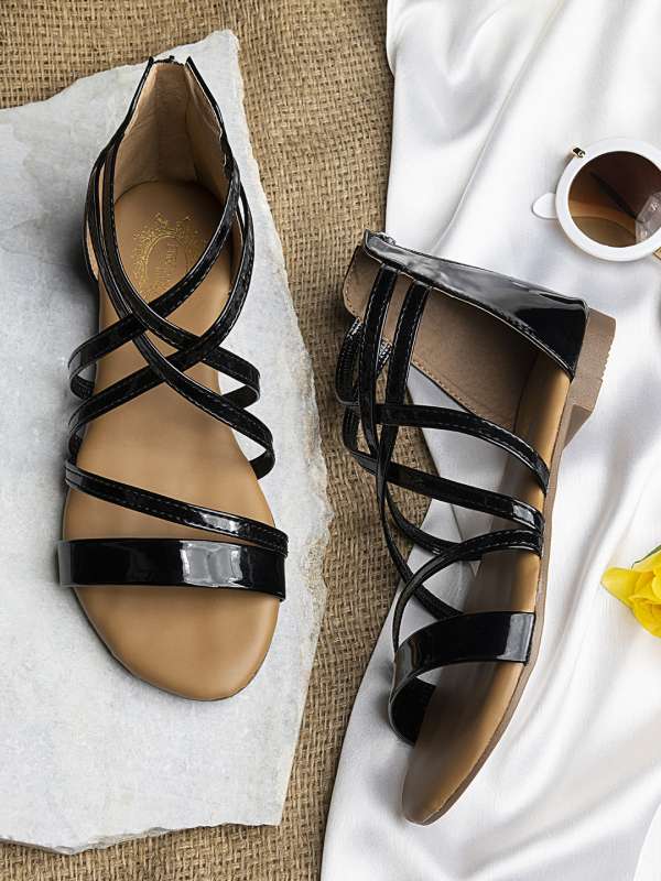 Open toe 2025 flat boots