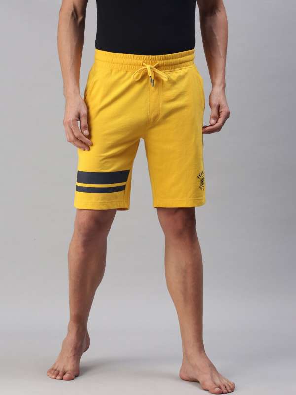 Men Yellow Shorts - Buy Men Yellow Shorts online in India