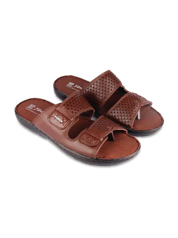 Red chief on sale men's leather slippers