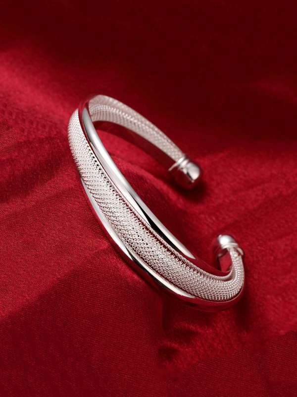 Silver kada with price on sale