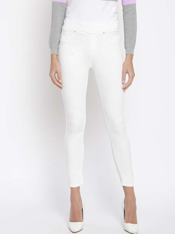 Buy Women White Jeggings online in India