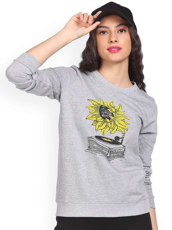 River island grey sweatshirt clearance