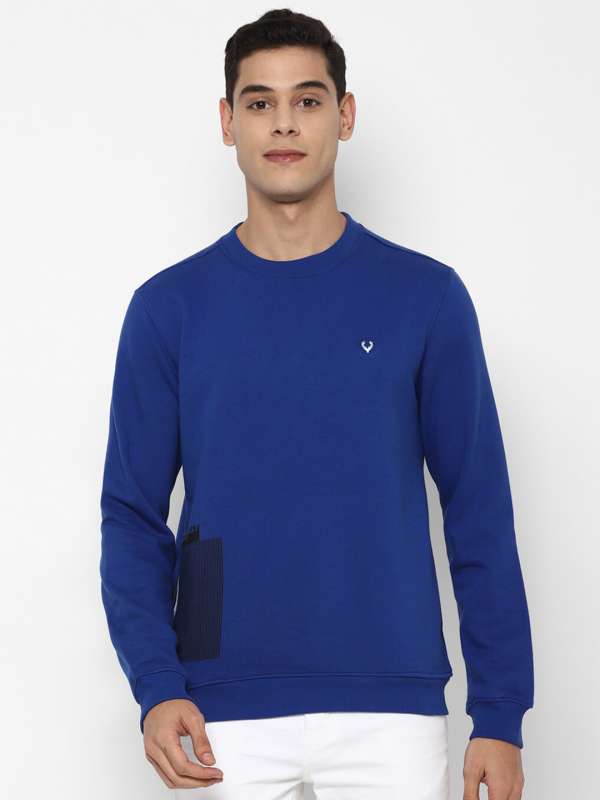 Allen solly blue sweatshirt new arrivals