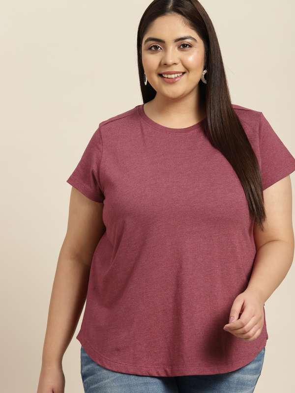 Plus Size Tshirt Buy Plus Size Tshirt online in India
