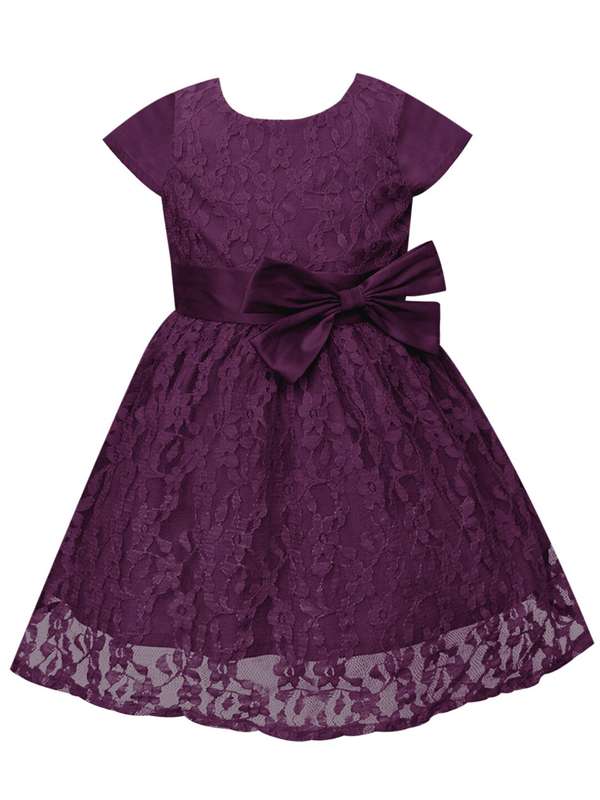 baby girl purple party dress