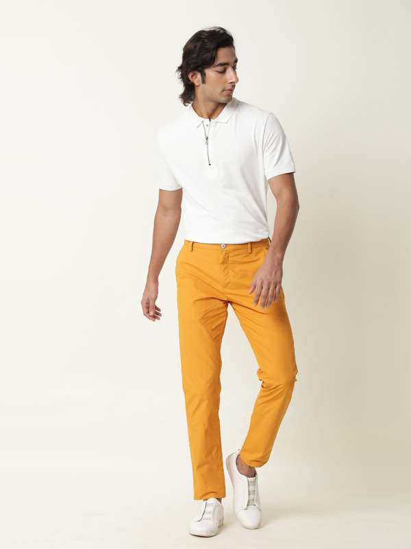 Buy Yellow Trousers  Pants for Men by ONLY VIMALAPPAREL Online  Ajiocom