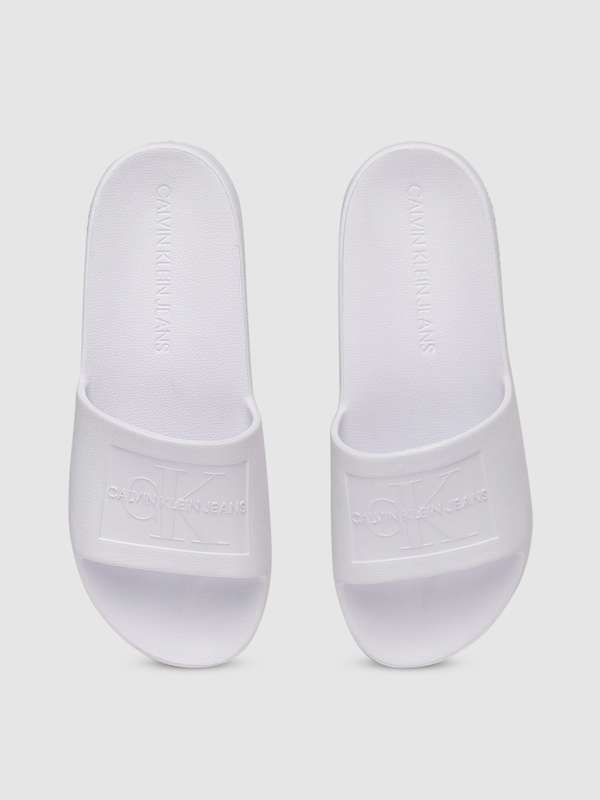 calvin klein sliders grey