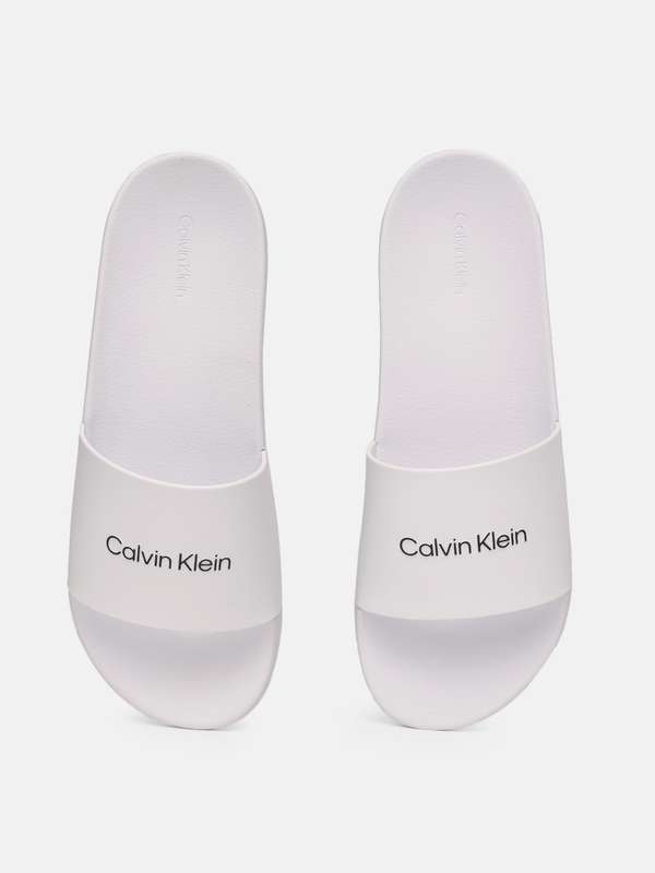 calvin klein sliders grey