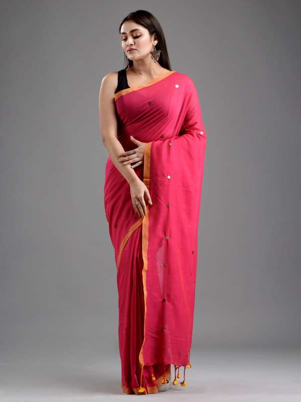 Myntra mirror work sarees hotsell