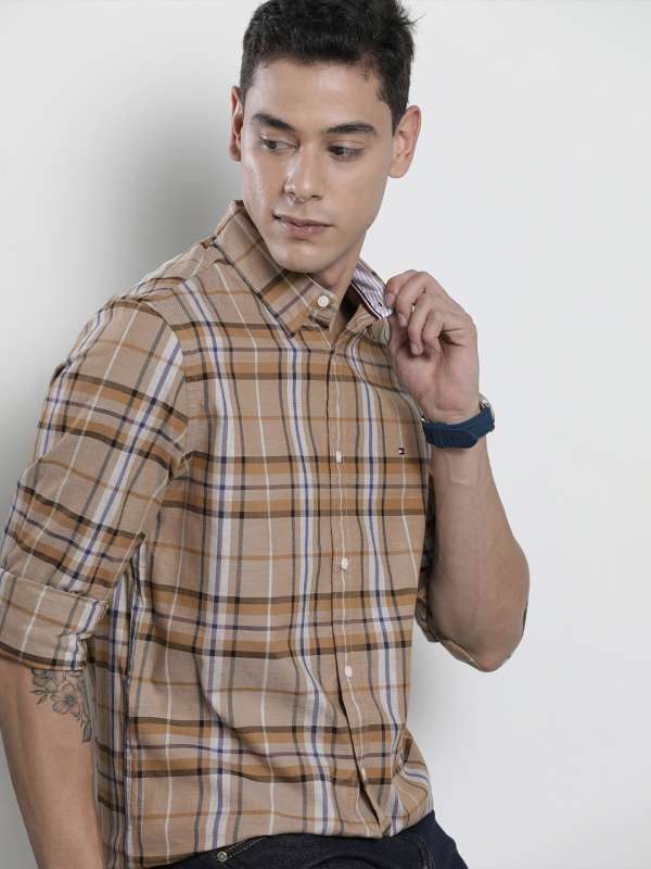 tommy hilfiger half sleeve shirts