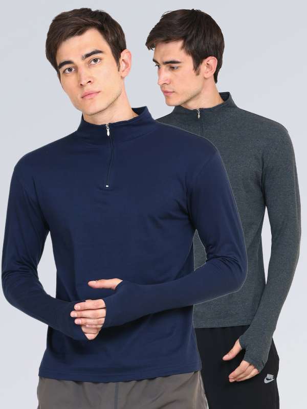 Thumb hole t shirts myntra sales