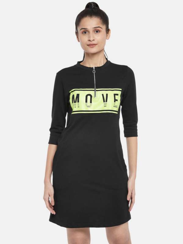 T shirt dress myntra clearance