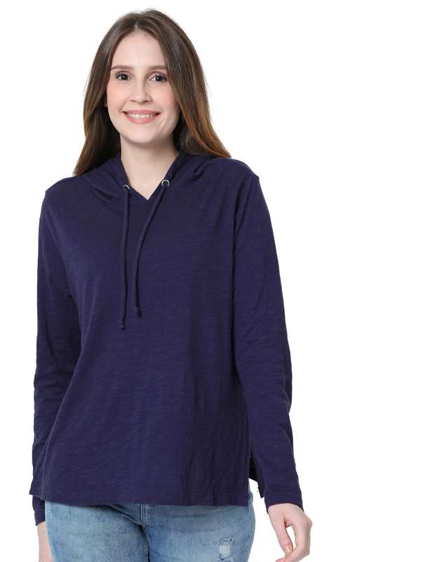 T shirt with hood womens clearance