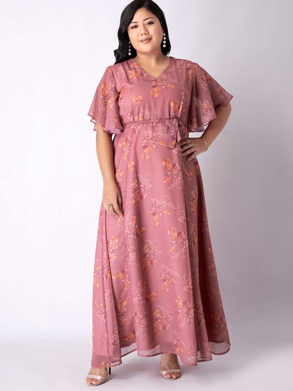 plus size dresses myntra