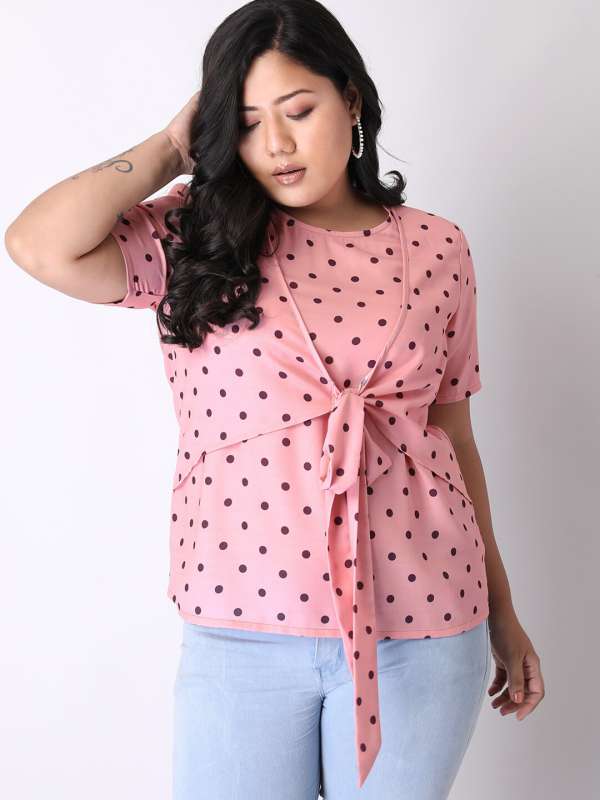 Georgette plus size tops store