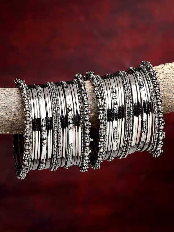 Silver Bangles - Buy Silver Bangles Online in India | Myntra
