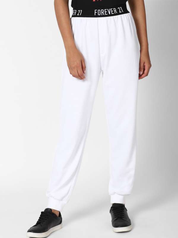Forever 21 white joggers 2025