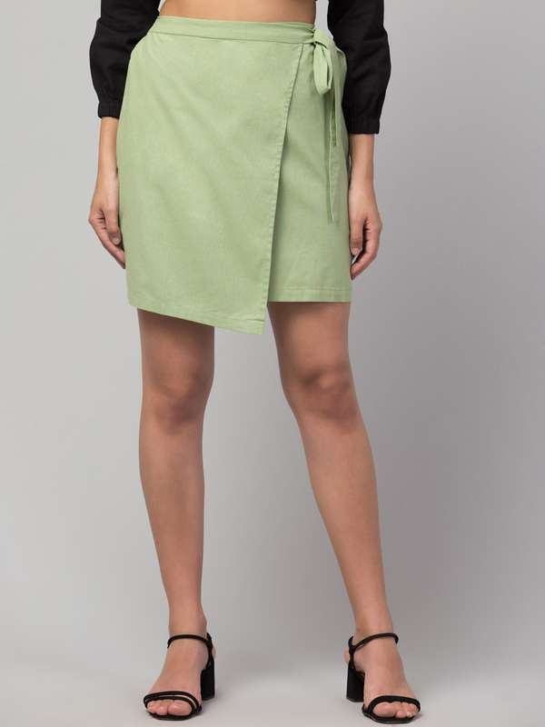 wrap around skirt myntra