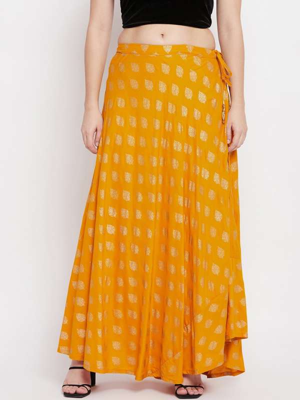 Mustard Skirt Buy Mustard Skirt online in India