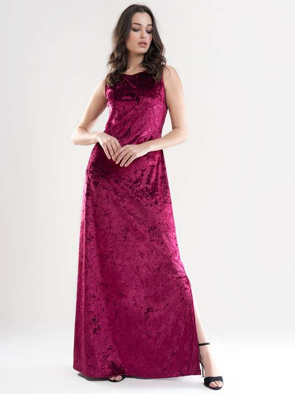 velour gown