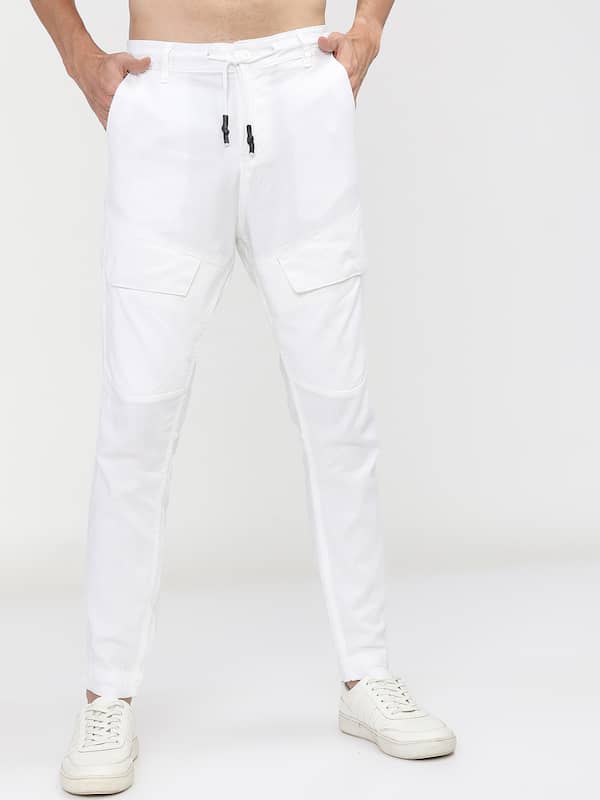 Women Casual Comfy Cotton White Jogger Pants – Fresh Blanks Online Store