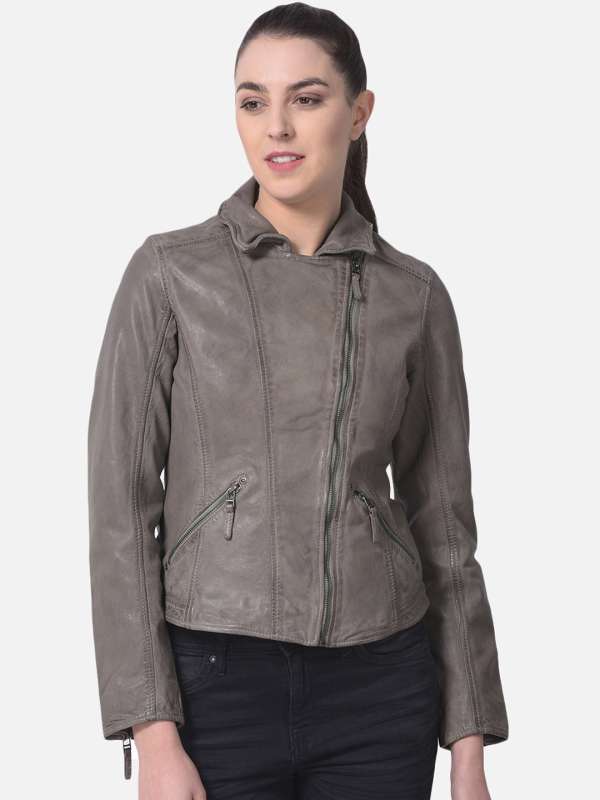 Leather jacket woodland price store