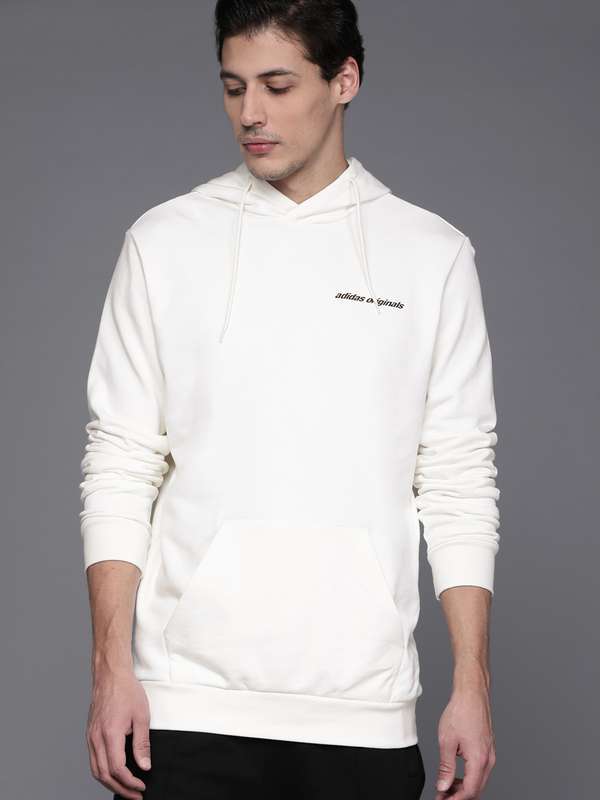 mens white adidas sweatshirt