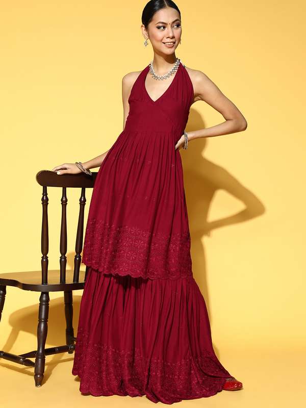 backless dresses myntra