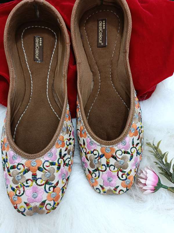 Ladies multi coloured cheap flat shoes