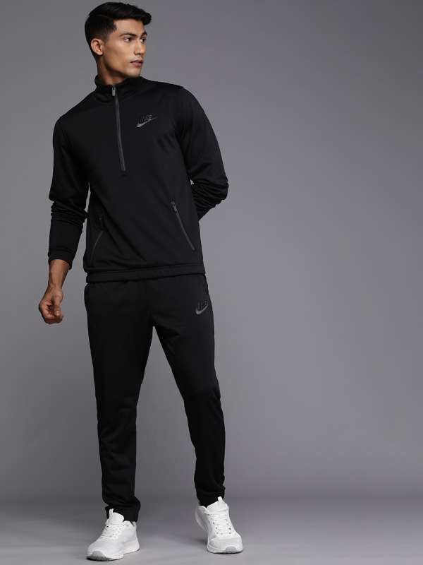 nike mens tracksuit black