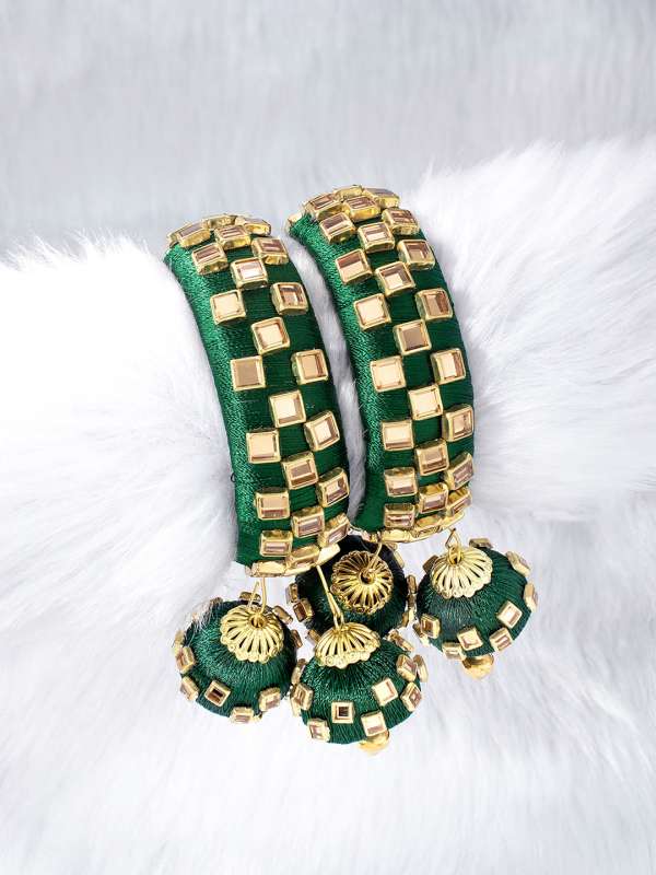 Bangles with hanging jhumkas hotsell