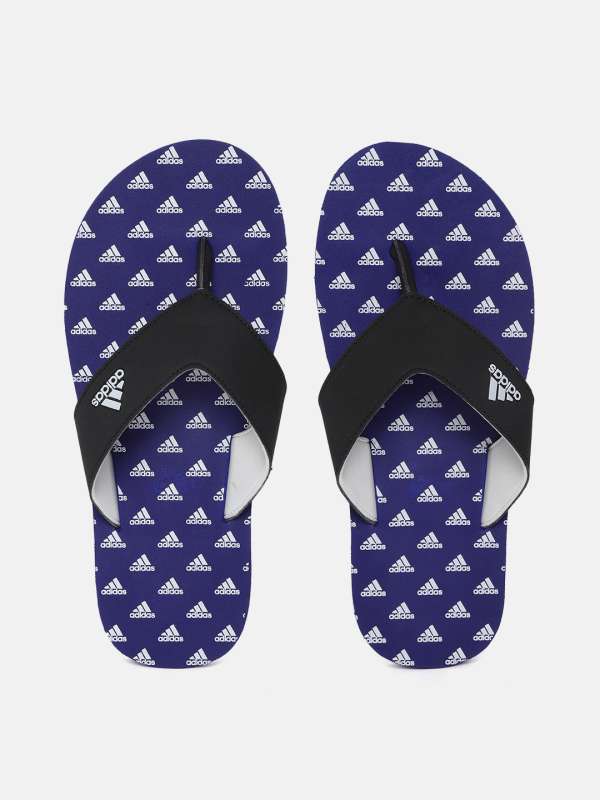 adidas men's adilette sc black & white flip flops