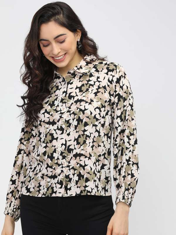 womens floral shirts