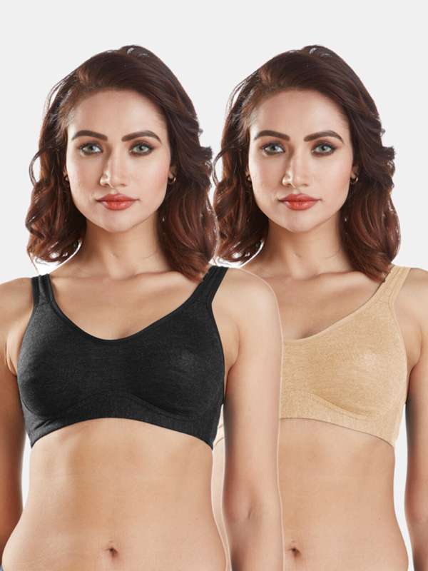 Buy online Women Nude Solids Sports Bra from lingerie for Women by