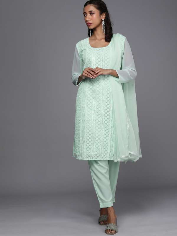 Chikan work churidar materials online top