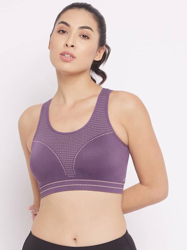 Buy Jockey Pink Solid Non Wired Non Padded Sports Bra 1376 0105