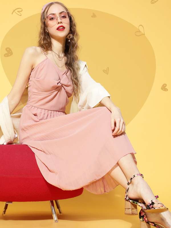 Missguided peach dress 2025