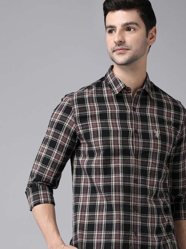 Buy Burgundy Shirt S online in India