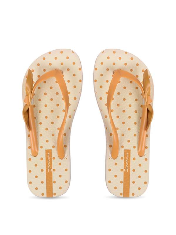 Off white yellow flip flops best sale