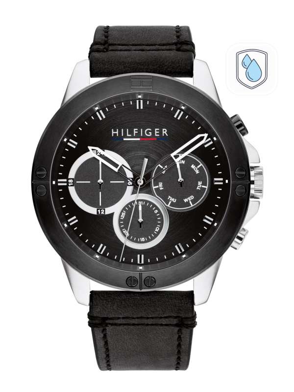 Tommy hilfiger watch leather new arrivals strap