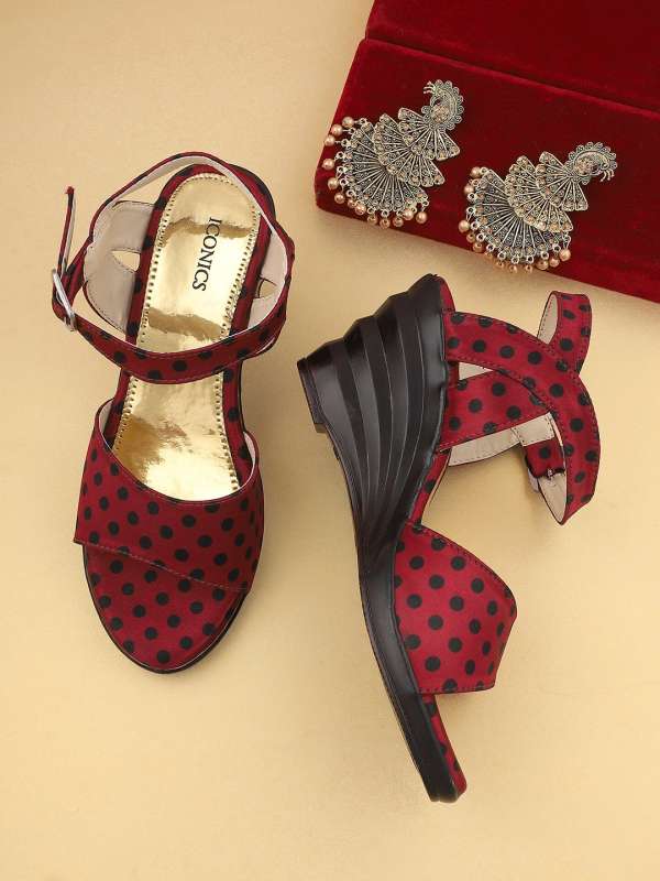 Polka dot sandals clearance