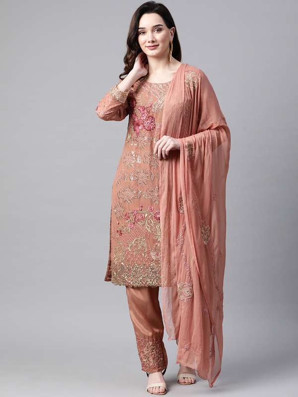 myntra suit material