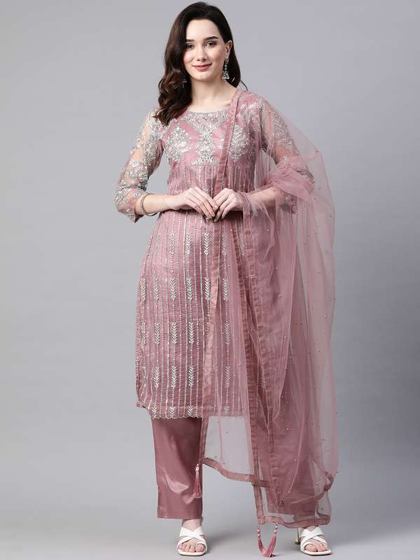 myntra suit material