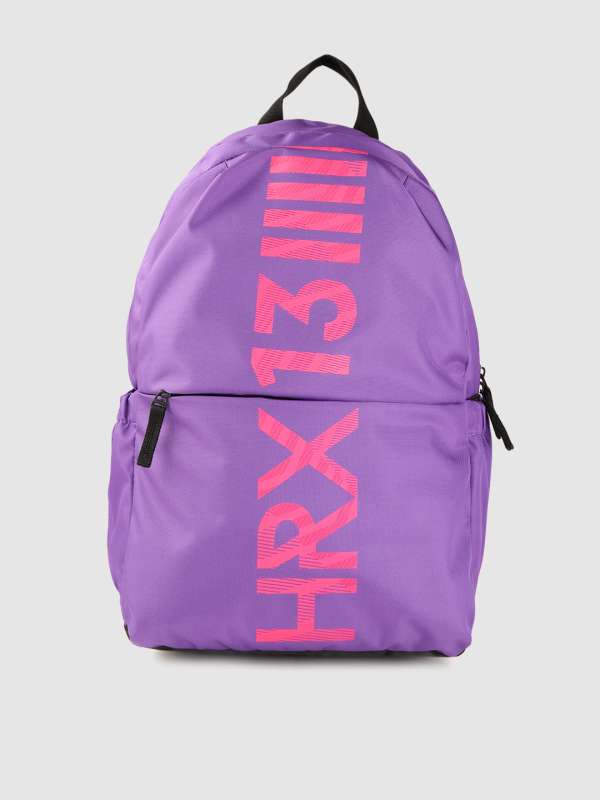 Polyester Plain Pink Colour Girls School Bags
