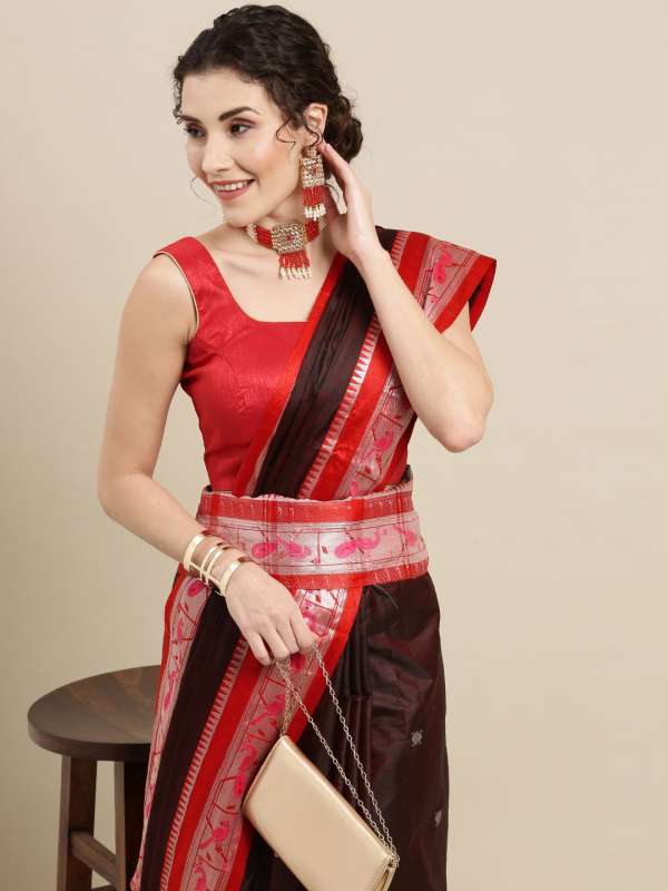 paithani saree gown