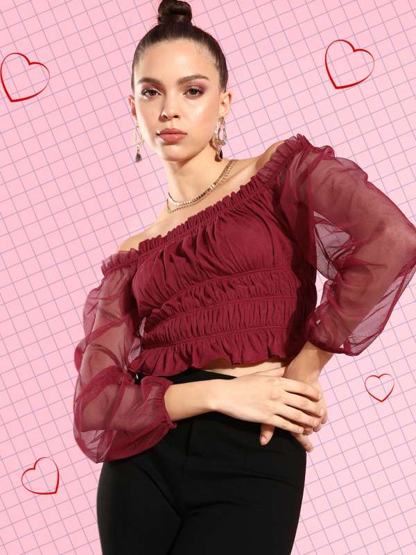 Party wear discount tops online shopping