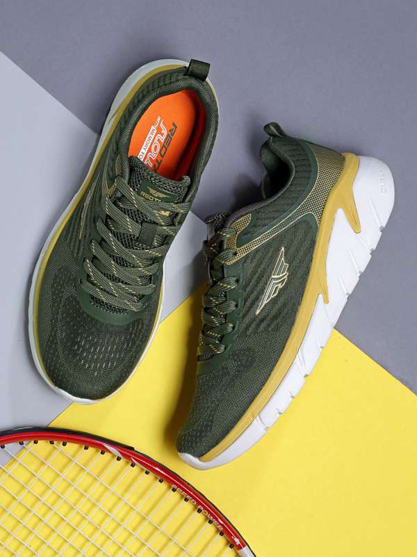 Red tape olive green sneakers discount