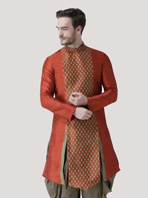 Orange Punjabi Suit Kurta Pyjama Buy Orange Punjabi Suit Kurta