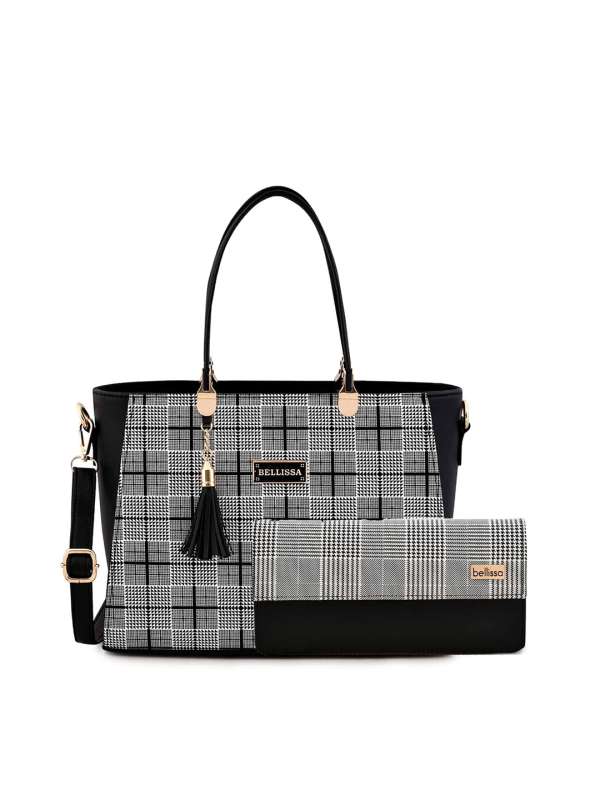 BELLISSA Textured Pattern Handbags for Women | Premium PU Leather Shoulder  Bag With Smart Twist Lock | Latest Trendy Design Bag | Top Handle Stylish